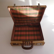 Valise voyage bagage marron BAGAJAVION SMART vintage art déco 1930 1950 France