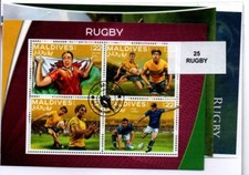 Lot timbres thematique " Rugby "