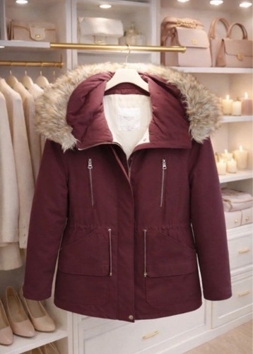 Parka zara beige femme
