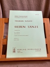 Tielman Susato Sieben Tanze partition 2 ou 4 guitares K. Scheit ed. Doblinger