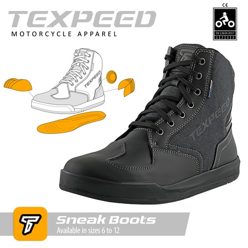 Bottes cuir moto - en,