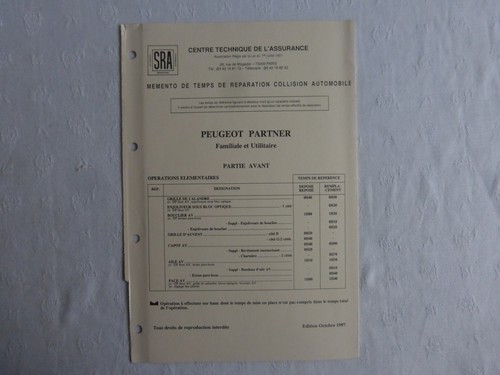 Fiche réparation peugeot - fiche, réparation-peugeot