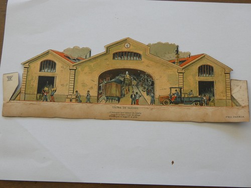 Diorama decoupage ancien usine - decoupage,