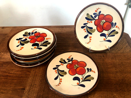 Assiettes décor fleurs - assiettes,,