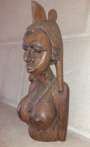 Sculpture bois ancienne buste