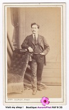 Mr. AUDRY FLOUTIER EN POSE en 1871, CDV DUPUY à PARIS -B35