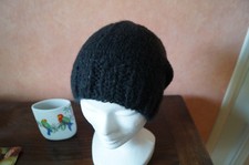 Bonnet NOIR   18% de Laine  2