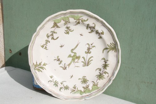 Assiette faience ancienne - faience,
