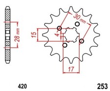 Pignon Sortie Boite 14 Dents