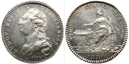 Jeton argent louis xvi les - jeton, ,