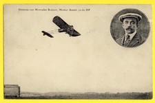 cpa AVIATION Abel GRAZZIOLI d' AMBLEVILLERS sur MONOPLAN BLERIOT Moteur ANZANI