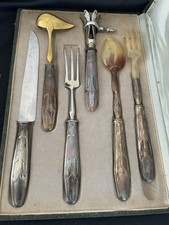 couverts de service art deco 1900 en argent/7467V20