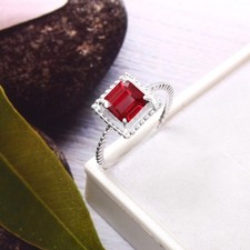 Bague En Argent 925 Sertie