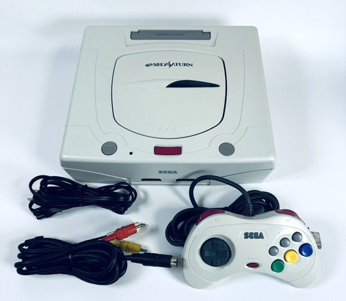 Console sega saturn - console, blanche
