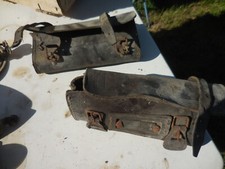 2 Trousses à outils vélo ancien cuir vintage