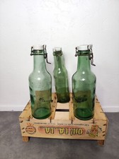 Ancien Bocal À Conserve Bouteille À Conserve L’IDÉALE, couvercle porcelaine