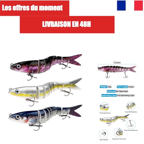 Leurres pêche articulés - de,