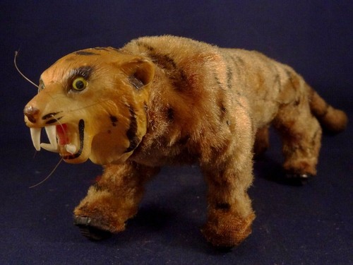 Ancien jouet automate tigre