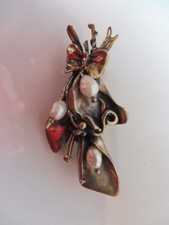 Broche, 925 Argent Avec