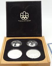 Coffret XXI Olympiad 1975 Canada 2 x 10 Dollars et 2 x 5 Dollars Argent état SUP