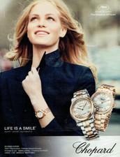 Publicité Advertising  820 2014  montre Chopard  Happy sport Festivlal Cannes