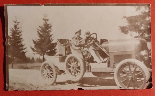 Photo voiture époque femme - photo,