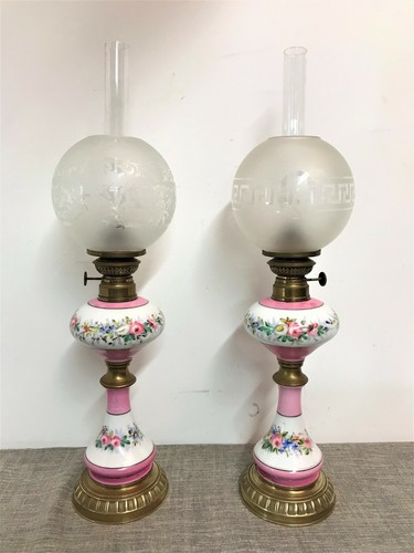 Paire lampes pétrole - à, en