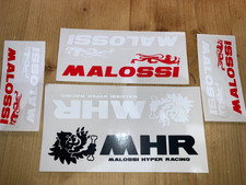 Lot 4 stickers - autocollants de 2 pièces MALOSSI LION - MHR soit 8 pièces