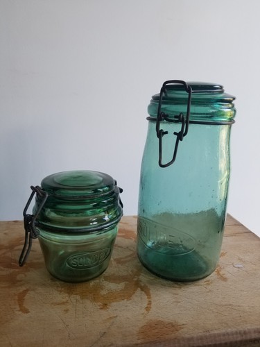 Bocaux anciens en verre - en,