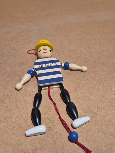 Marionnette bois articulée - marionnette,