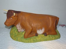 Boeuf 30 cm Grand santon Di Landro Aubagne terre cuite crèche église Provence