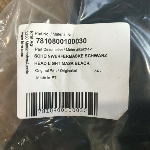 Plaque phare ktm 125 500 - de,