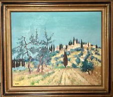 Georges HOSOTTE (1936). Petrognano (Toscane). Huile sur toile