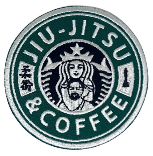 Jiu jitsu coffee patch hook - &,