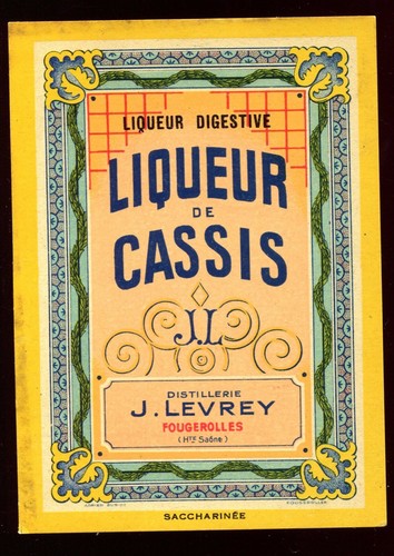 Ancienne étiquette liqueur - ancienne,