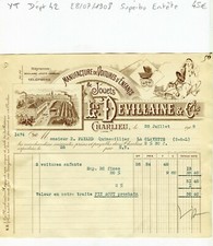 Dépt 42 - Charlieu - T B Entête Manufacture de Voitures d'Enfants & Jouets 1908