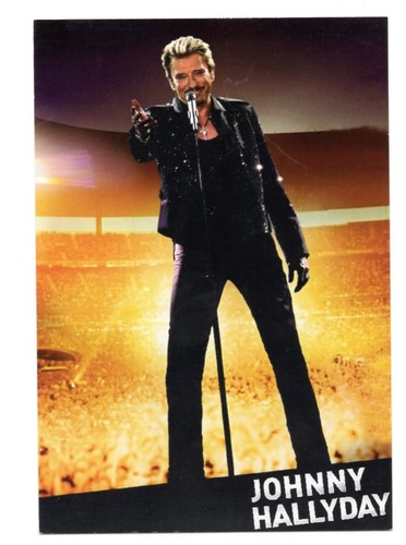 Johnny hallyday carte postale - carte,