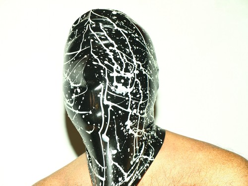 Masque latex 100 noir et - masque, 100%