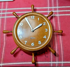 tres RARE pendule REFORM 15 rubis swiss made 4V gouvernail marine bateau