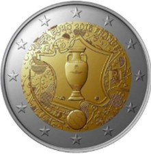 2 Euros FRANCE 2016 Coupe de l'UEFA EURO FOOTBALL