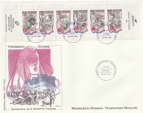 Enveloppe 1er jour 1989 - enveloppe,
