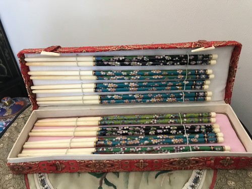 Cloisonne baguettes bronze - cloisonne,
