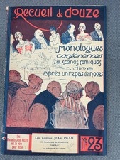 Recueil de douze monologues à