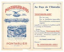 Ancien dépliant plié