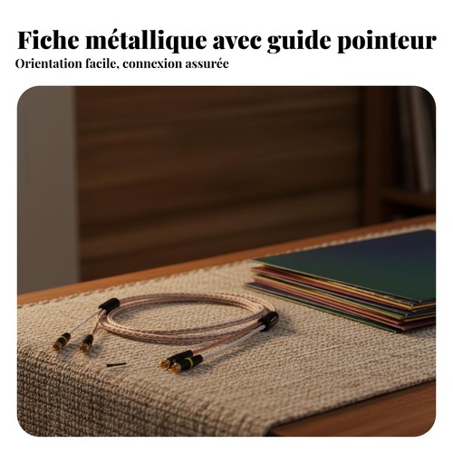 Câble platine vinyle cuivre - câble,