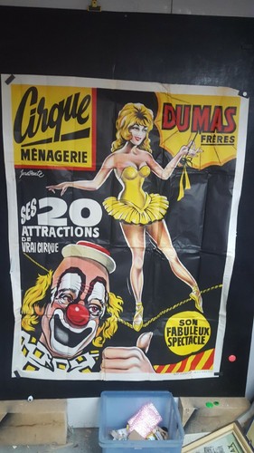 Affiche ancienne cirque dumas - affiche,