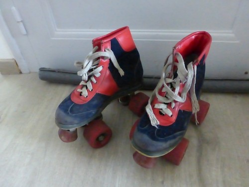 Ancien patin roulettes - a,