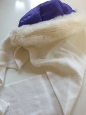Bonnet + écharpe violet