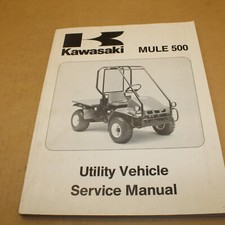 MANUEL REVUE TECHNIQUE ATELIER KAWASAKI MULE 500 1991- SERVICE MANUAL EN ANGLAIS