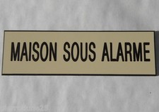 plaque gravée "MAISON SOUS